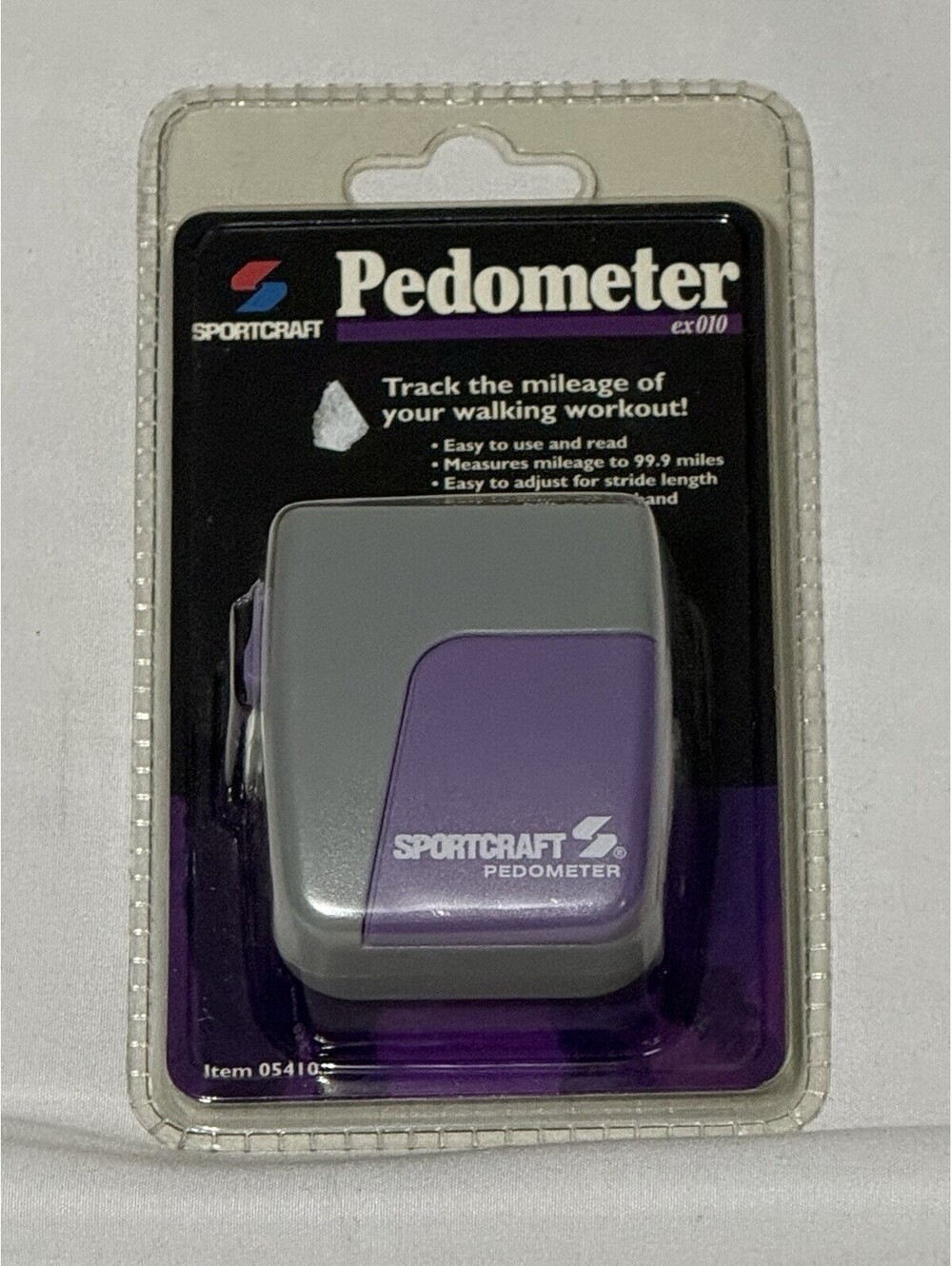 Sportcraft EX 010 Pedometer Model #05410 Sealed! Jogging Hiking Walking